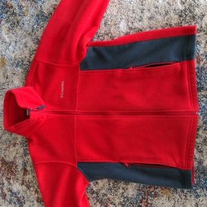 Columbia red fleece